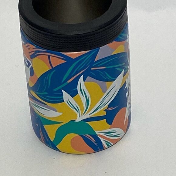 Columbia Blue PFG Tropical Double-Walled Vacuum Can and Bottle Koozie - Picture 4 of 8